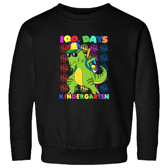 Dinosaur Pet 100 Days Of Kindergarten  Dinosaur Trex Sweatshirts