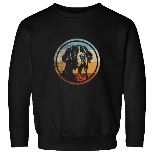 Retro vintages Design Saint Bernard Dog Sweatshirts