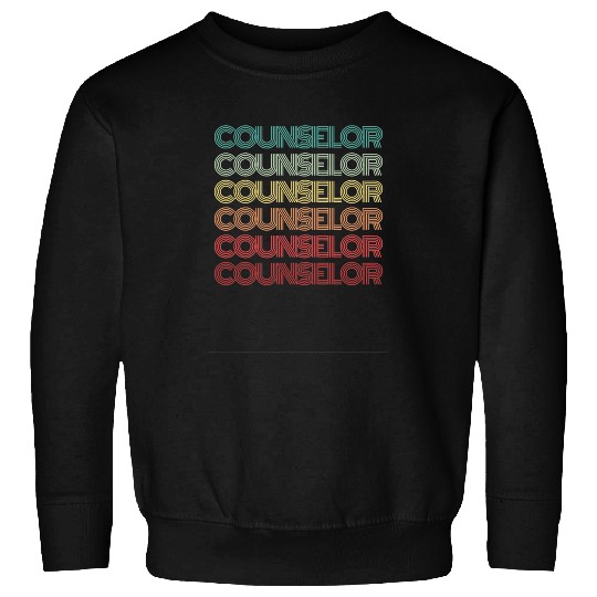 Retro COUNSELOR Classic Summer Camp Teacher Instructor Coach Sweatshirts