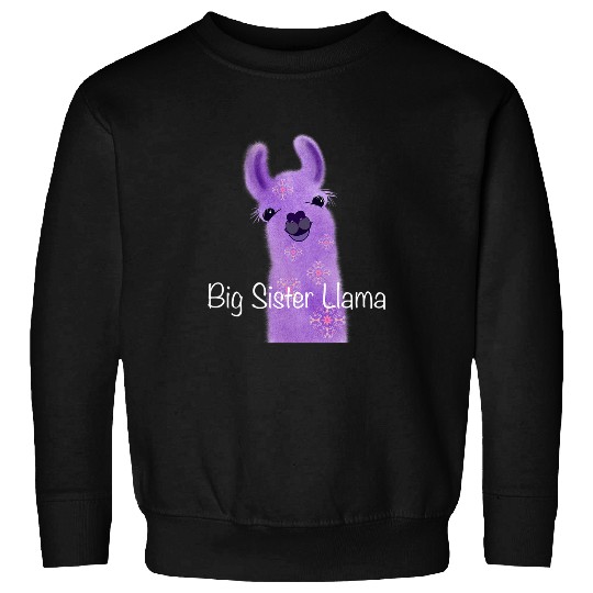 Llama Pet Big sister llama design Sweatshirts