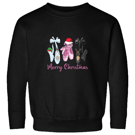Merry Christmas Nutcracker Ballet Dance Ballerina Christmas Sweatshirts