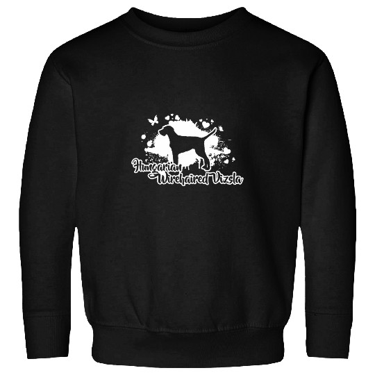 Funny Proud Hungarian Wirehaired Vizsla dog mom dog Sweatshirts