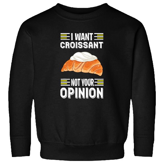 Croissant with Cream Costume Love Butter Funny Baker Sweatshirts