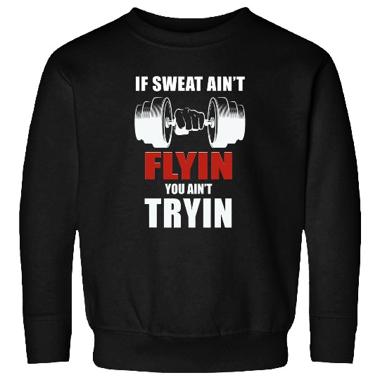 Funny Barbell Weightlifter Workout Gym Lover Fitness Coach Sweatshirts
