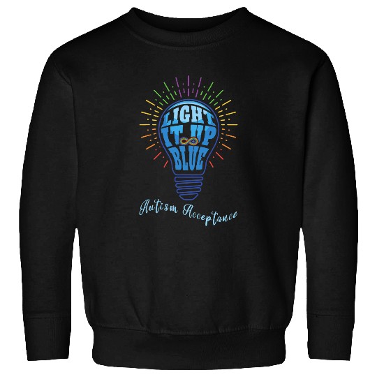 Autism Puzzle Acceptance April Light Blue For Sweatshirts