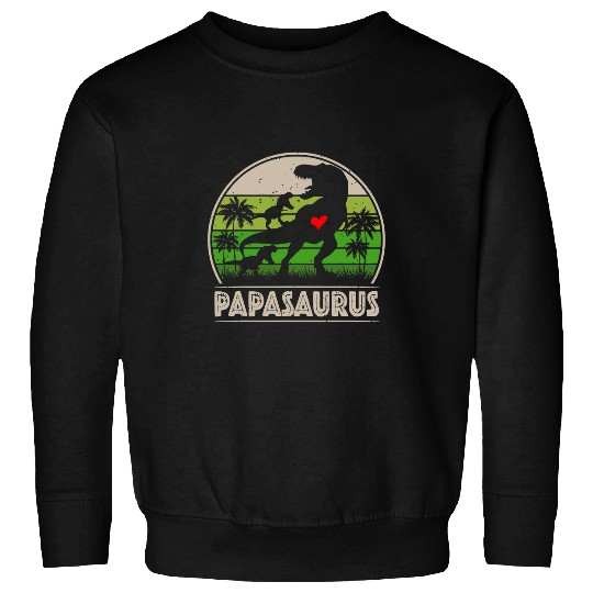 Dinosaur Pet Grandpa s Papasaurus Dinosaur 2 Kids Fathers Day 1 Sweatshirts
