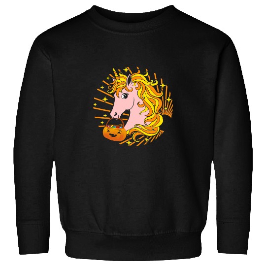 Unicorn Pet Halloween Cute Candy Corn Unicorn Lollipop Lover Fall Tee H 2 Sweatshirts