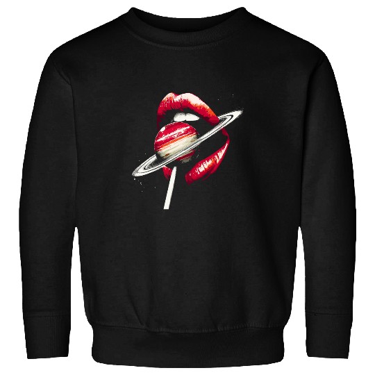 Saturn Lollipop vintages Saturn Planet Lolly Space Lover Sweatshirts