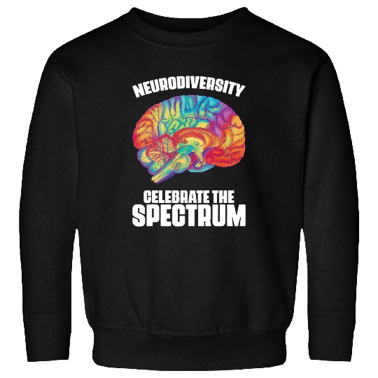 ADHD Ribbon Neurodiversity Celebrate The Spectrum ADHD Awareness 43 Sweatshirts