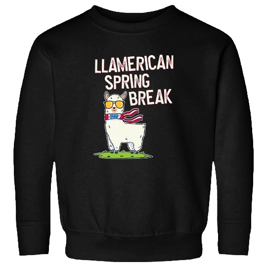 Llama Pet Spring Break Sweatshirts