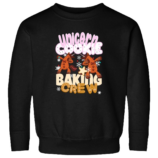 Unicorn Pet Cookie Baking Crew Christmas Baker Team Gingerbread Sweatshirts