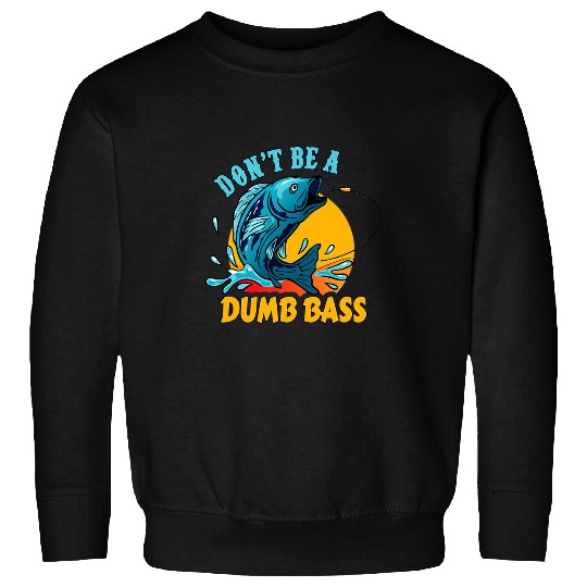Fishing Fun Fishermen Design Bass Fish Sweatshirts
