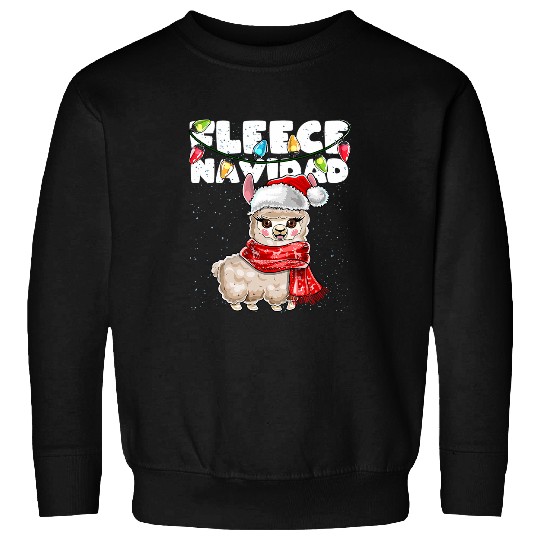 Llama Pet Fleece Navidad Llama Ugly Christmas Feliz Navidad Gift Women Sweatshirts