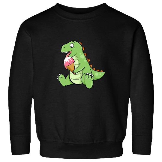Dinosaur Pet Ice Cream Dinosaur Brontosaurus Delicious Icecream Dino Sweatshirts