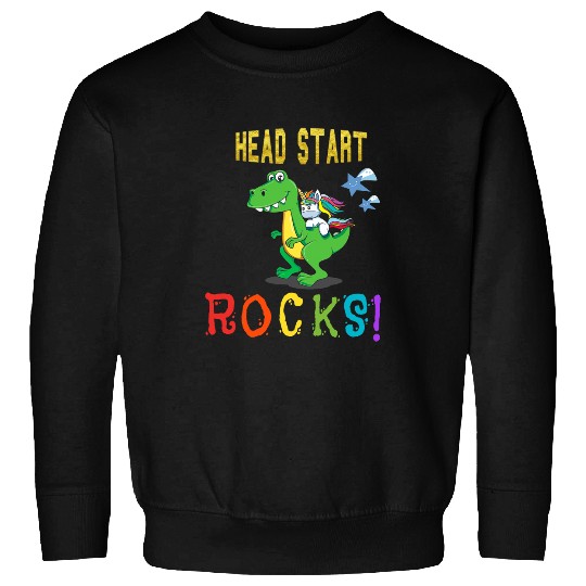 Unicorn Pet Back to school Head start rocks dinosaurunicorn Sweatshirts