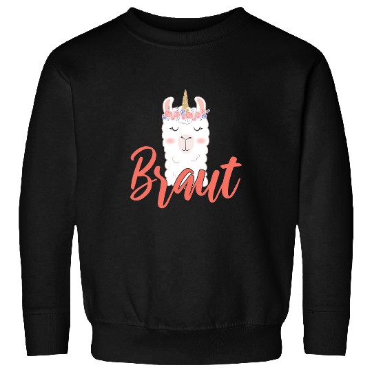 Llama Pet Bridal Unicorns Llama Alpaca Alpaca JGA Engagement Sweatshirts