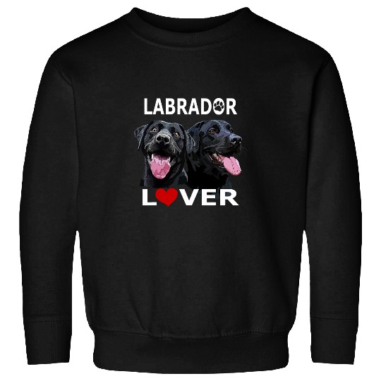 Black Labrador Retriever Lover Happy Black Lab Dog Mom Dad Sweatshirts