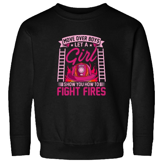 Firewoman Firefighter Women Volunteer Firefighting Rescuer Sweatshirts