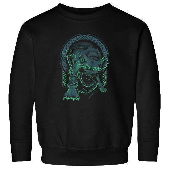 Coyote Mammal Viking Fenrir wolfs Norse Pagan Mythology Sweatshirts