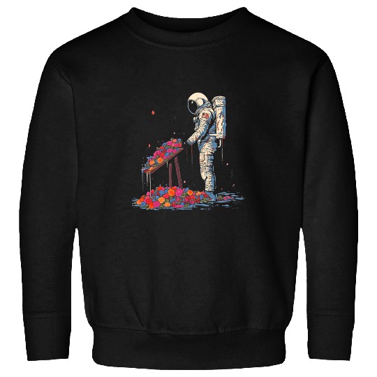 Astronaut Funeral Cool Surreal SciFi EDM Space Art 1 Sweatshirts