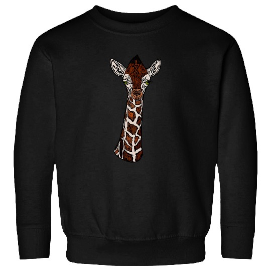 Giraffe Pet print animal face animal motifs print Giraffes motif Sweatshirts