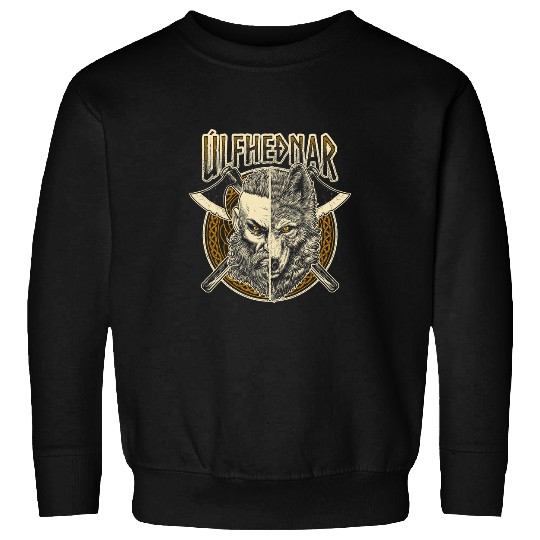 Coyote Mammal Viking wolfs Pagan Norse Valhalla Ulfhednar Warrior Sweatshirts