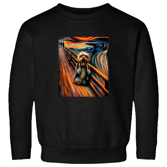 Expressionist Artsy Yorkie Dog Yorkshire Terrier Sweatshirts
