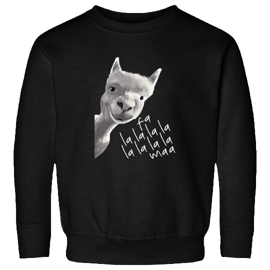 Llama Pet Funny Christmas Llama Fa La La Llama Family Pajamas Sweatshirts