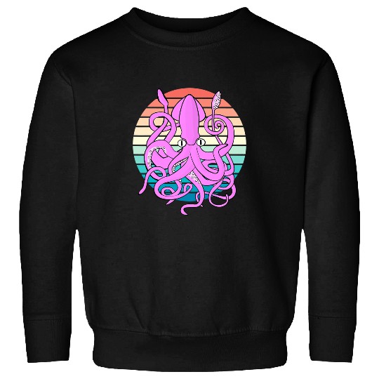 Octopus Pet Sea Monster Krakens Environmental Ocean Sweatshirts