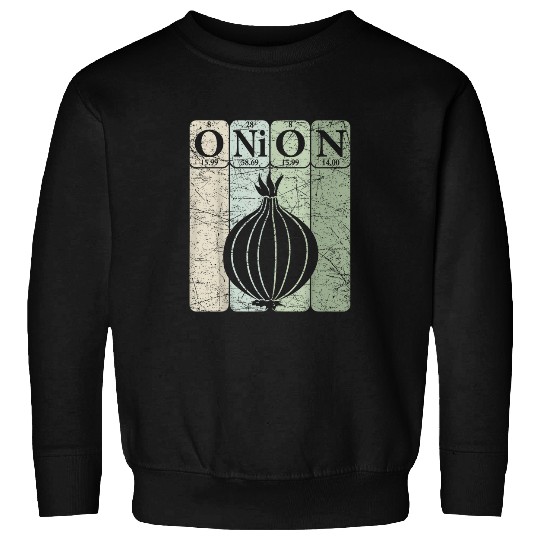 Onion Periodic Table Elements Vegetables Farmer Retro 26 Sweatshirts
