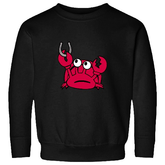 Horse Pet Funny Pun Joke Horseshoe Crab Sweatshirts