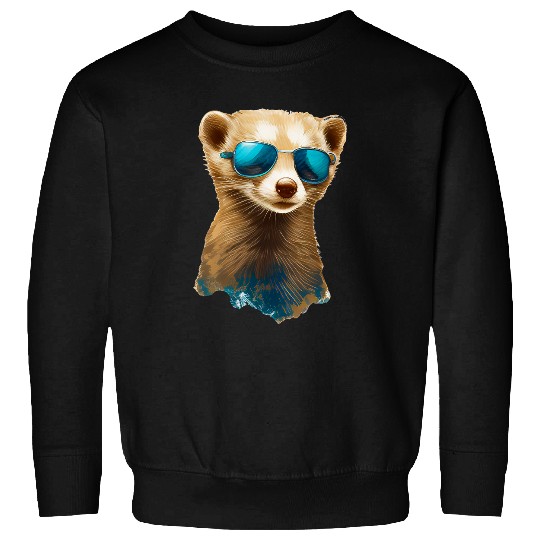 Ferret Pet Funny looking Ferret for Weasel and Ferrets Lovers Sweatshirts