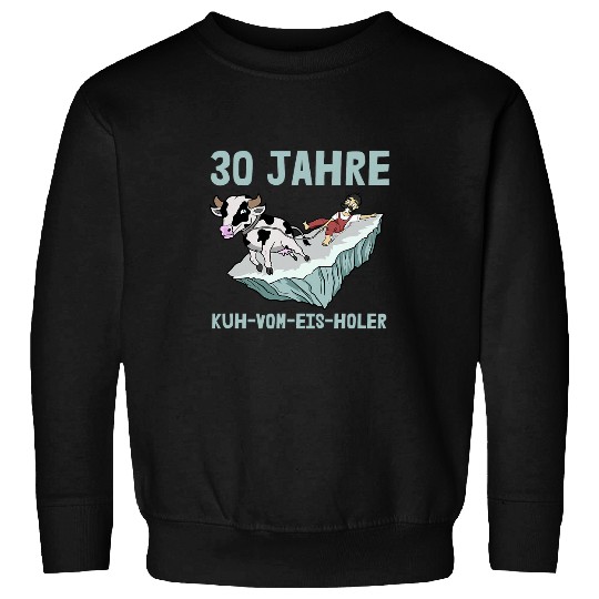 Cow Pet 30 Years Cow From Ice Holer Company Anniversary Service Anniversary Sweatshirts
