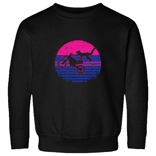 Motocross Bisexual Pride Motorcycle Dirt Bike LGBTQ Biker Sweatshirts