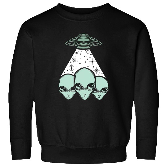 Aliens UFO Abduction Alien Cryptid Pseudoscience Expert Sweatshirts