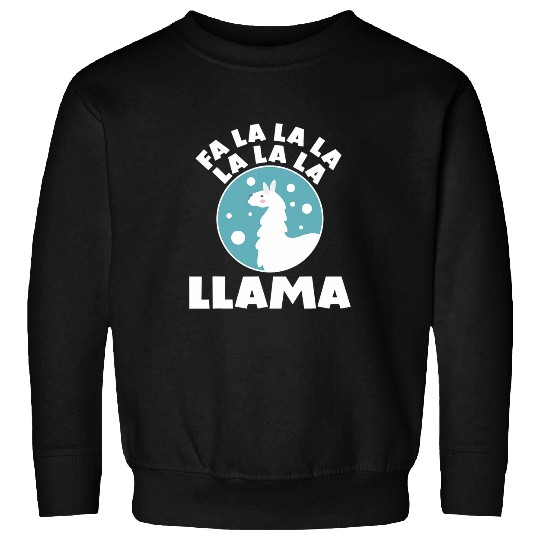 Llama Pet Funny Festive Christmas Fa La La Llama xmass Joke Pun Sweatshirts