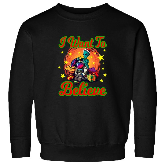 Aliens UFO Alien Christmas Astronaut for Men and Women Sweatshirts