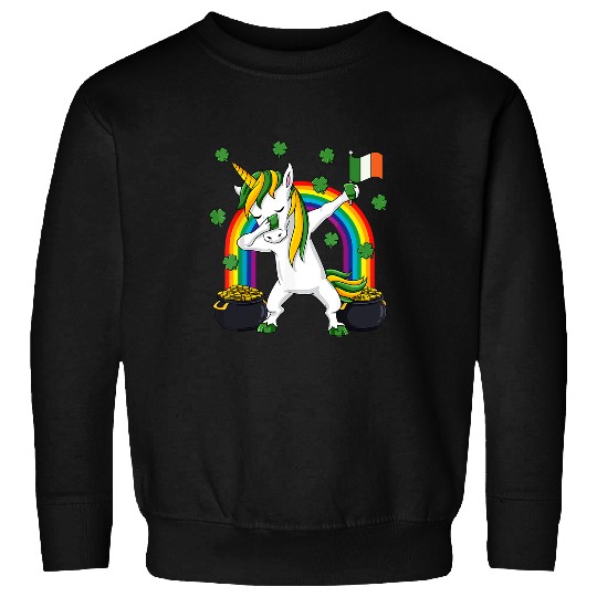 Unicorn Pet  Unicorn Rainbow St Patricks Day Irish Flag Gold Pot Sweatshirts
