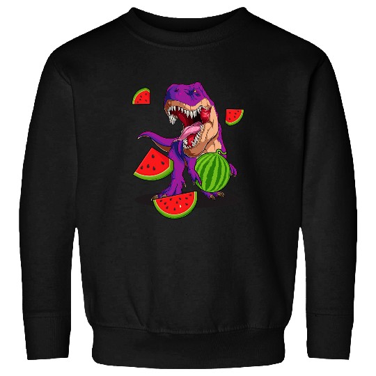 Dinosaur Pet Melonsaurus Watermelon Dinosaur Summer Tropical Fruits Sweatshirts
