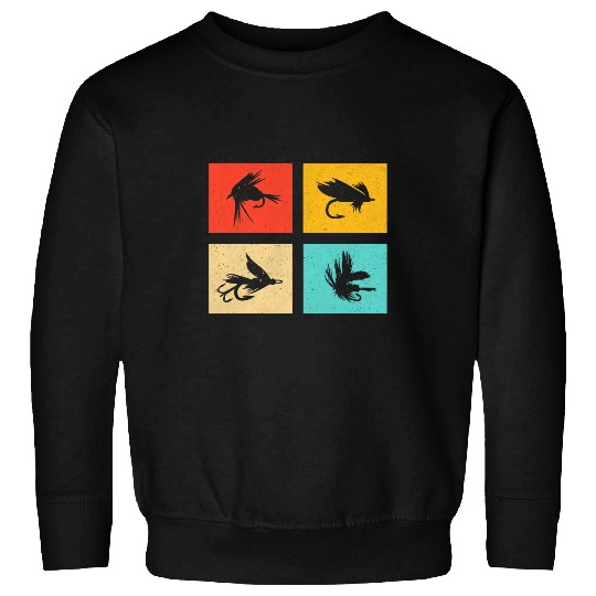 Fishing Fun Fly Fishing vintages Trout Salmon Fishing Fisherman Gift Men Sweatshirts