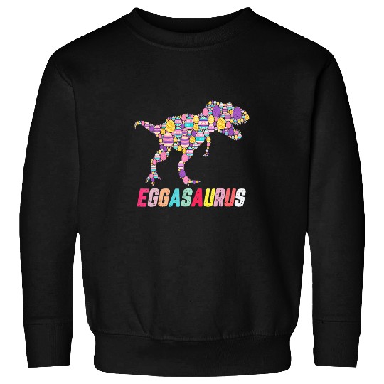 Dinosaur Pet Eggasaurus Stegosaurus Egg Dinosaur Happy Easter Day 3 Sweatshirts