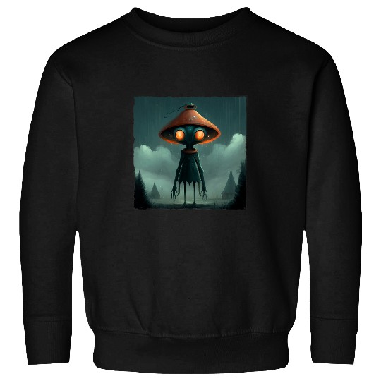 Aliens UFO Flatwoods Monster Braxie 1952 Creepy Alien Cryptid Legend 87 Sweatshirts