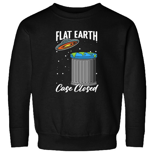 Aliens UFO Flat Earth Alien Science Conspiracy Flat Earther Sweatshirts