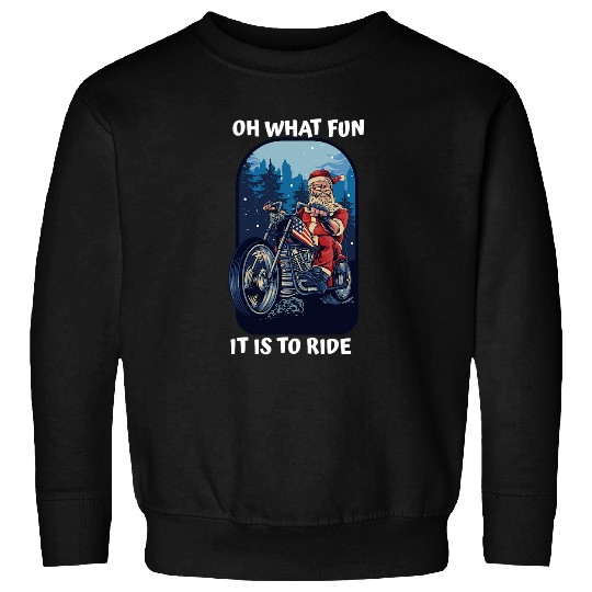 Biker Santa Motorcycle Fan Merry Christmas xmass Holidays 29 Sweatshirts
