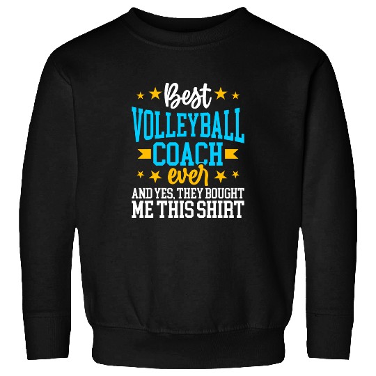 Funny Volleyball Fan Graphic Women and Men Volleyball Coach Sweatshirts