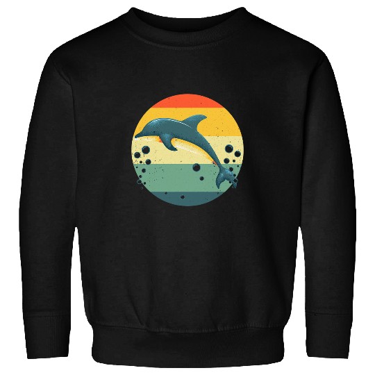 Dolphin Pet Gift Design For Men Women Kids Vintage Sweatshirts