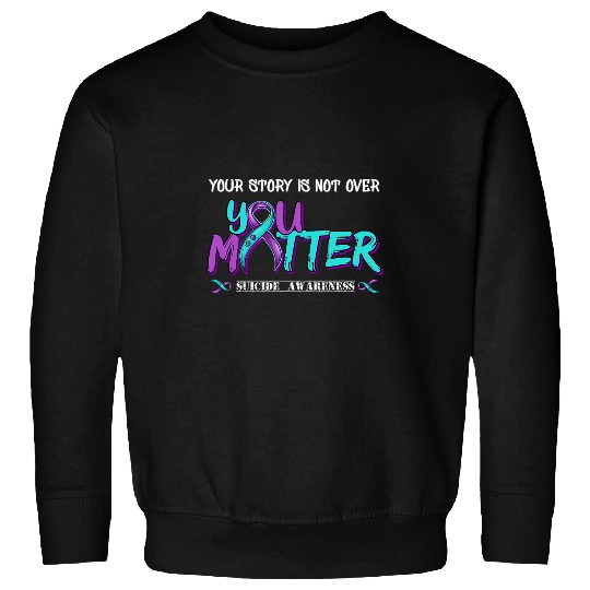 suicides Prevention 988 Ribbon Fight suicides Awareness Prevention You Matter 3 Sweatshirts