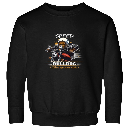 Chopper Cruiser Motorbike Speed Bulldog Biker Sweatshirts