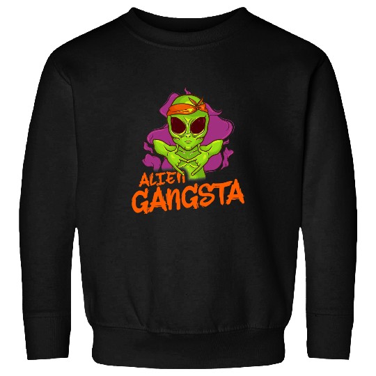 Aliens UFO and Rap Hip Hop Music Lover Extraterrestrial Sweatshirts