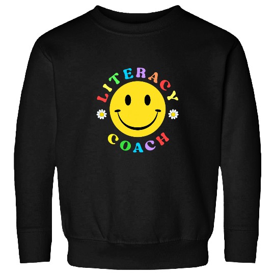 Book Fun Reading Teacher Back School Special Literacy Coachs Squad 8 Sweatshirts